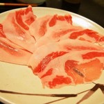 そ！これこれ 豚肉屋 - 黒豚のしゃぶしゃぶ（黒豚ロース）