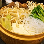 そ！これこれ 豚肉屋 - 黒豚のしゃぶしゃぶ（野菜）