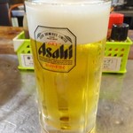 炭火・七輪 ホルモン焼 珍満  - 生ビール