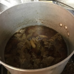 ホルモンてつ - 山形風の芋煮。牛肉と芋で醤油味