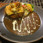 カツカレージャガイモチーズソース