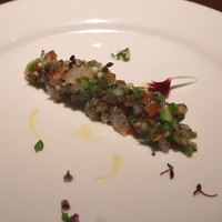 オステリア・オリエーラ - 佐島産 アオリイカとオクラとミョウガのタルターラ