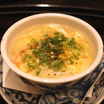 割烹 久田 - 蟹と豆腐の玉子スープ