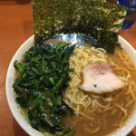 とさの家 - 大盛ラーメン850円＋ほうれん草多め100円