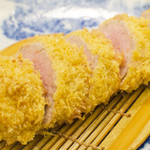 Katsukichi - 国産銘柄豚ひれかつ　コーンサラダ油でさっぱりと揚げる伝統の味です。 