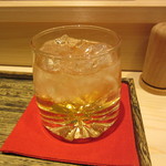 日本橋 蕎ノ字 - 自家製梅酒ロック　金額不明