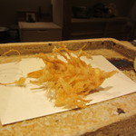 日本橋 蕎ノ字 - 車海老の頭