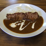 くーずかふぇ - サーロインステーキカレー