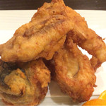 食堂 おがわ - 河豚のから揚げ（1500円）。