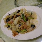 龍興餐廳 - イカの炒め物