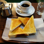 モト - バタートースト
      コーヒー