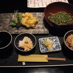 神勝寺うどん - 神勝寺抹茶うどんセット