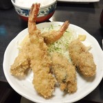 和楽 - えびかきランチ（大盛）1,000円