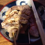 宇ち多゛ - 生（ボイル）もつ（タン、ナンコツ、テッポウ）