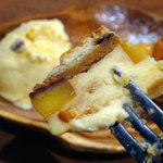 アプランティ - 黒糖とさつまいものチーズケーキ・アイス付き＋220円