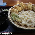 田舎打ち 麺蔵 - 2016年12月　かしわ天ざる