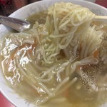 第一食堂 - モヤシソバ 麺リフト