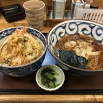 かもめ - 天丼ランチ　ラーメン大盛り