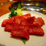 長者町 焼肉 輪心 - 特選厚切りタン 2150円　×２人前