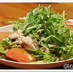 釣船茶屋 ざうお - 豚しゃぶと水菜サラダ　