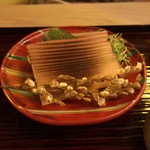 祇園 末友 - 拘りの板を炙ったものが