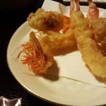 京都祇園 天ぷら八坂圓堂 - 海老の天ぷら