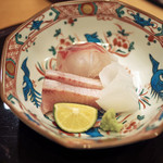 赤坂 詠月 - 佐島の鯛と新潟のヒラメと淡路島のアオリイカ