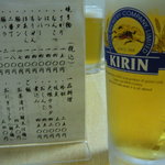 生ビール＆めにゅー