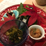 にかい笹木 - 山葵三種盛り