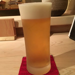 にかい笹木 - 生ビール  注ぎ方が完璧！