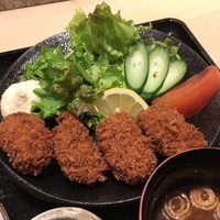 割烹 章月 - カキフライ定食¥900