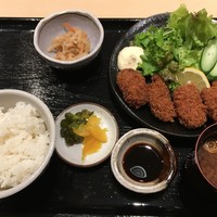 割烹 章月 - カキフライ定食¥900