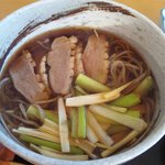 手打ち蕎麦と食事処　山小屋 - 鴨南蛮蕎麦アップ