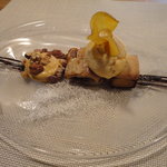 ビストロ 間 - 熱々のスウィートポテトとアップルパイにシナモンのアイスクリームを載せて 