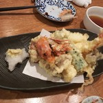 天ぷら盛り合わせ　税抜980円(2016.12.07)