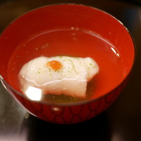 味 ふくしま - 「椀物」
                鱚の真薯、叩きオクラ