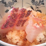 かおりひめ - 鯛定食　卵をかけるぶっかけメシ