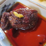 ごん助 - 柚子胡椒をつけて牛フィレいただきまーす