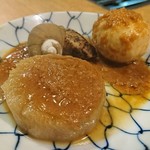 郷土料理 奥津軽 - 青森のおでんは生姜味噌が掛かります♪