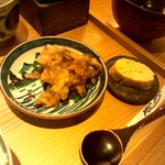 日々魚数寄 東木 - 更に追加でゲソと舞茸のかき揚げ＆出汁巻き卵！