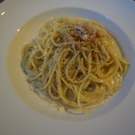 トラットリア・ヴィア・ビンデリーナ - ゴルゴンゾーラとベーコンのパスタ