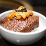 SATOブリアン - ブリうにキャビア飯(2016.11)