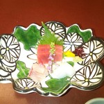 人形町今半 - 造り　烏賊　鯛　中トロ