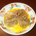 人形町今半 本店 - 玉子どっぷりの図