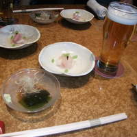 鮨　銀座　鰤門 - 生ビールとお通し