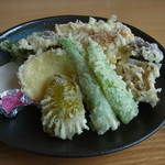 農家レストラン しゃもじ - 野菜の天ぷら