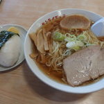 マルミ・サンライズ食堂 - ラーメン（中）＋おにぎり