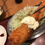 海老どて食堂 - 日本一 特大海老ふりゃ〜ランチ(アップ)(日本一 特大海老ふりゃ〜ランチ)