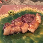 柳家 - 有害駆除の小鹿ロース焼き物、柚子胡椒