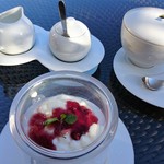 玉峰館 - 朝食のデザート